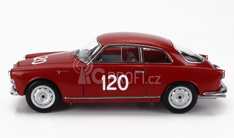 Kyosho Alfa romeo Giulietta Sv Sprint Veloce N 120 Mille Miglia 1956 G.becucci - P.cazzato 1:18 Red