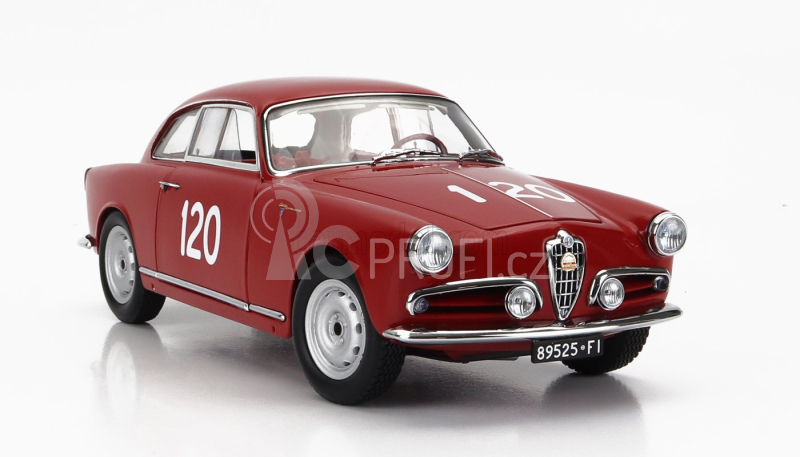 Kyosho Alfa romeo Giulietta Sv Sprint Veloce N 120 Mille Miglia 1956 G.becucci - P.cazzato 1:18 Red