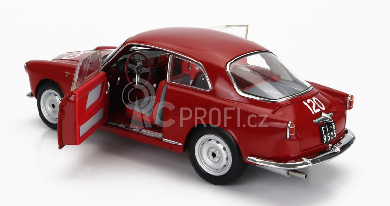 Kyosho Alfa romeo Giulietta Sv Sprint Veloce N 120 Mille Miglia 1956 G.becucci - P.cazzato 1:18 Red