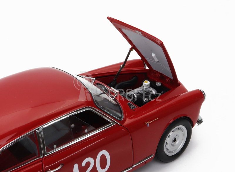 Kyosho Alfa romeo Giulietta Sv Sprint Veloce N 120 Mille Miglia 1956 G.becucci - P.cazzato 1:18 Red