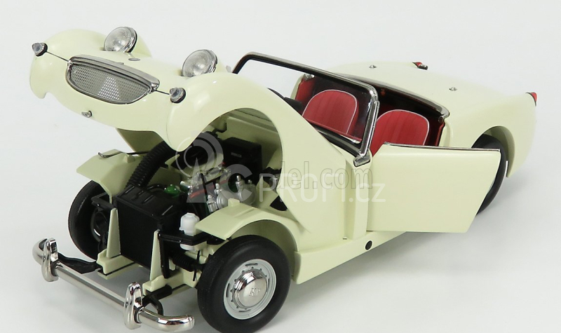 Kyosho Austin Healey Sprite Open - Spider 1958 1:18 Staroanglická Bílá