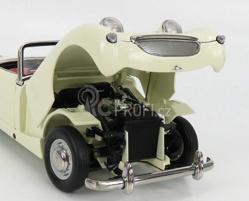 Kyosho Austin Healey Sprite Open - Spider 1958 1:18 Staroanglická Bílá