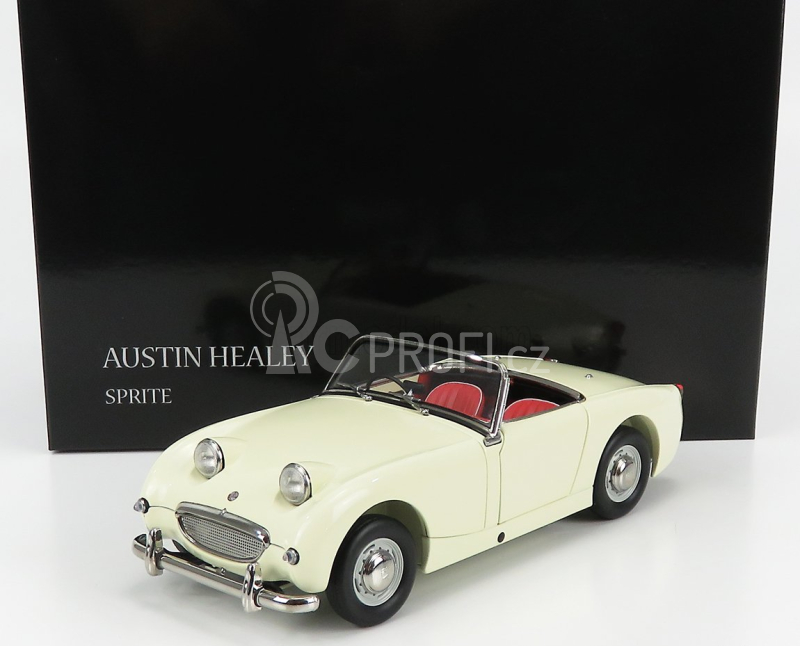 Kyosho Austin Healey Sprite Open - Spider 1958 1:18 Staroanglická Bílá