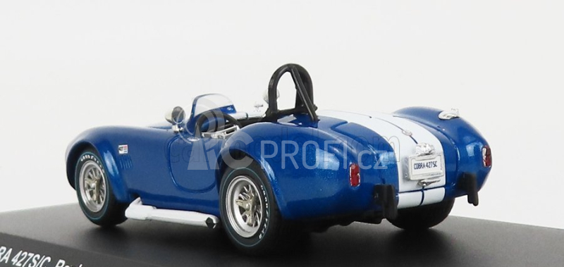 Kyosho Ford usa Shelby Cobra 427/sc Spider Racing Screen 1965 1:43 Modrá Met Bílá