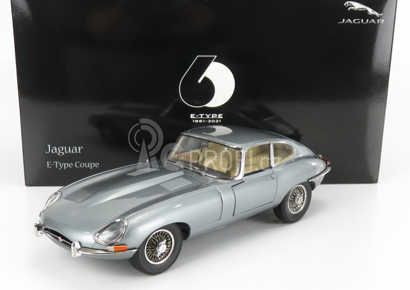 Kyosho Jaguar E-type Coupe Mk1 Rhd 1961 1:18 Zbrojový Kov