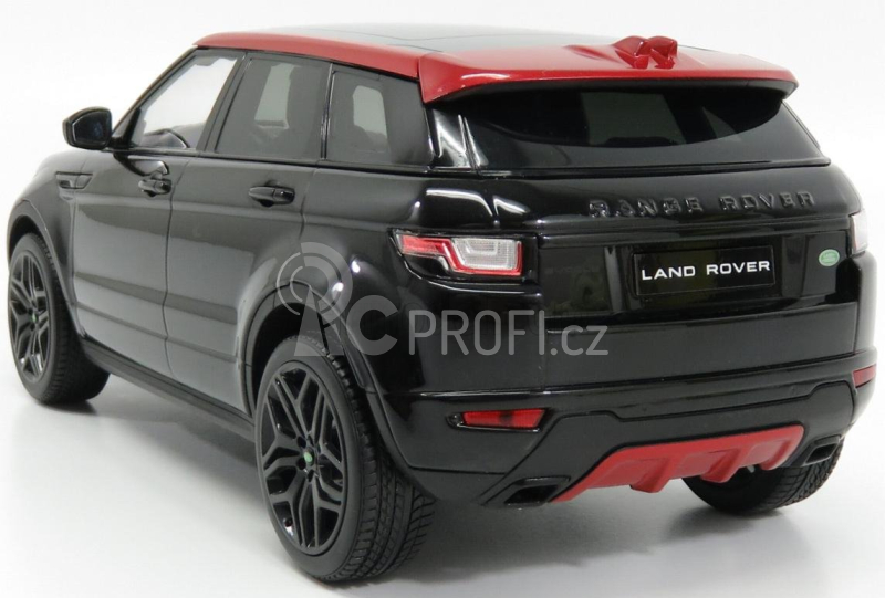 Kyosho Land rover Range Evoque 4-door Hse Dynamic Lux 2014 1:18 Santorini Černá S Červenou