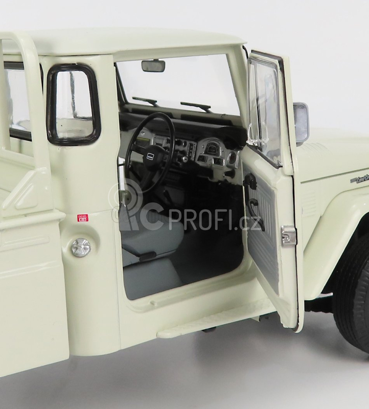 Kyosho Toyota Land Cruiser 40 4x4 Pick-up 1980 1:18 Bílá