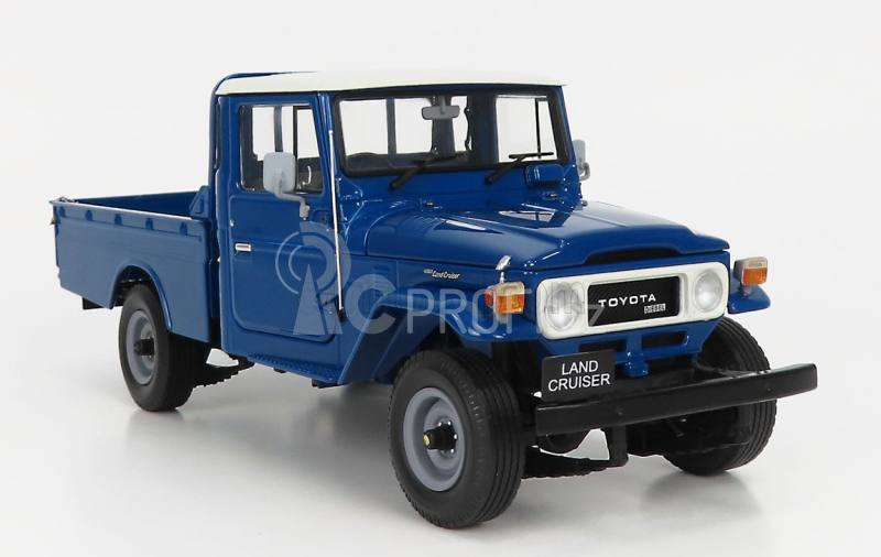 Kyosho Toyota Land Cruiser 40 4x4 Pick-up 1980 1:18 Modrá Bílá