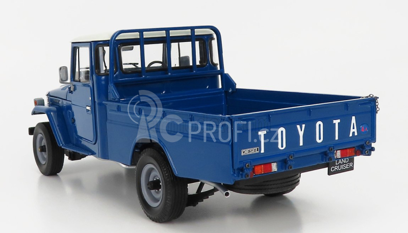 Kyosho Toyota Land Cruiser 40 4x4 Pick-up 1980 1:18 Modrá Bílá