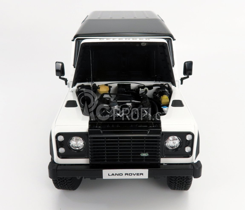 Lcd-model Land rover Defender 90 Works V8 70th Edition 2018 1:18 Bílá