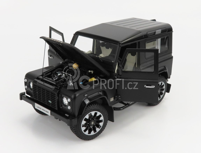 Lcd-model Land rover Defender 90 Works V8 70th Edition 2018 1:18 Matt Black