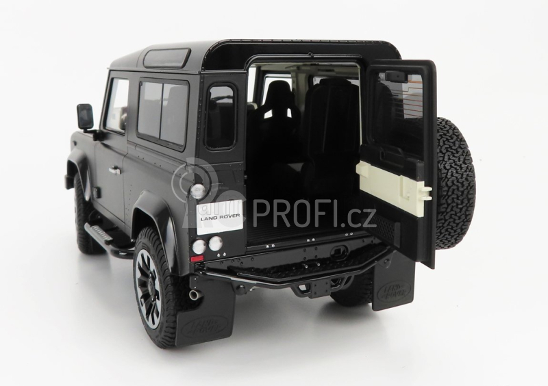 Lcd-model Land rover Defender 90 Works V8 70th Edition 2018 1:18 Matt Black