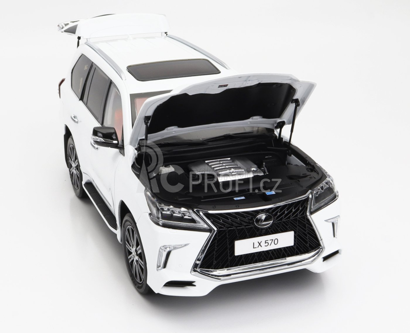 Lcd-model Lexus Lx570 2022 1:18 Bílá