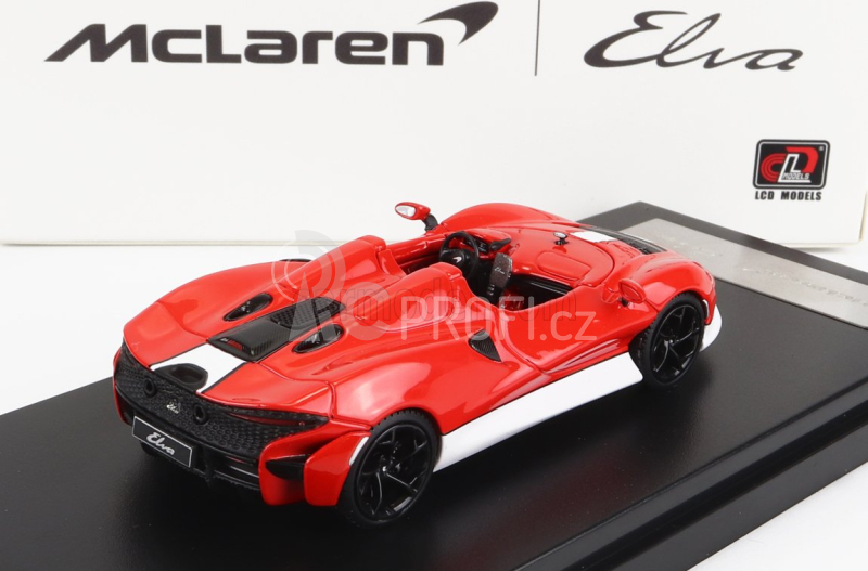 Lcd-model Mclaren Elva 2020 1:64 Červená Bílá