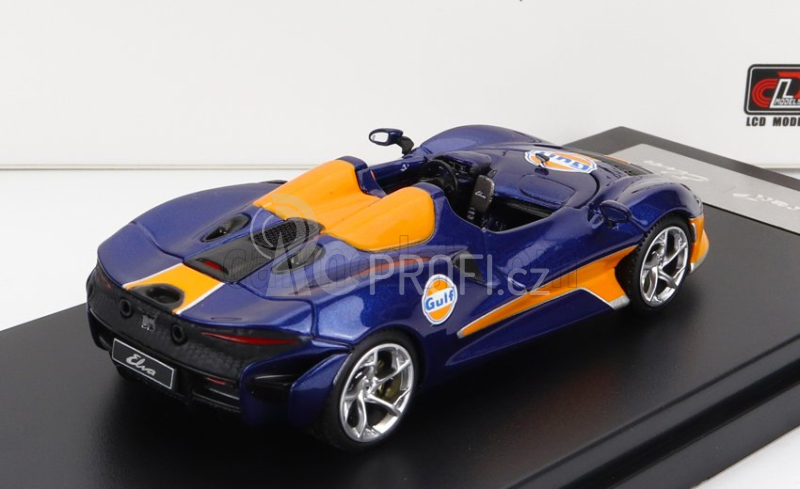 Lcd-model Mclaren Elva Gulf Livery 2020 1:64 Modrá Oranžová