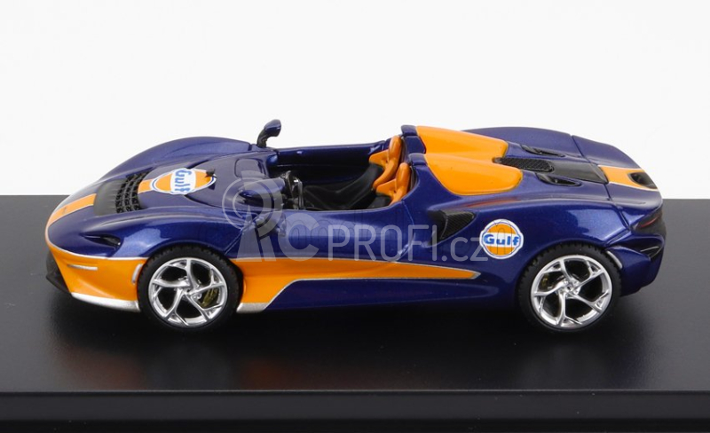 Lcd-model Mclaren Elva Gulf Livery 2020 1:64 Modrá Oranžová