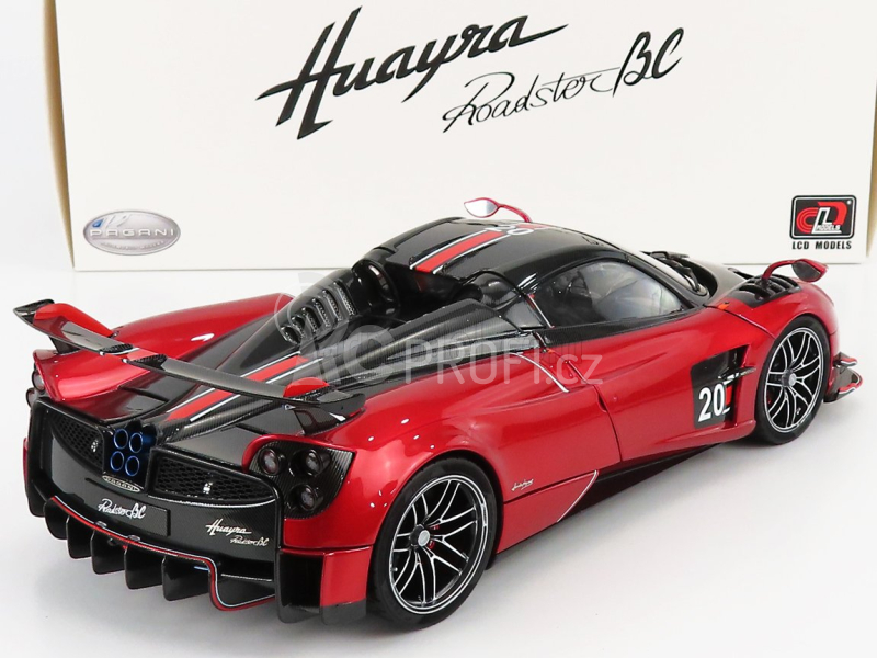 Lcd-model Pagani Huayra Bc Roadster N 20 2017 1:18 Červená Černá