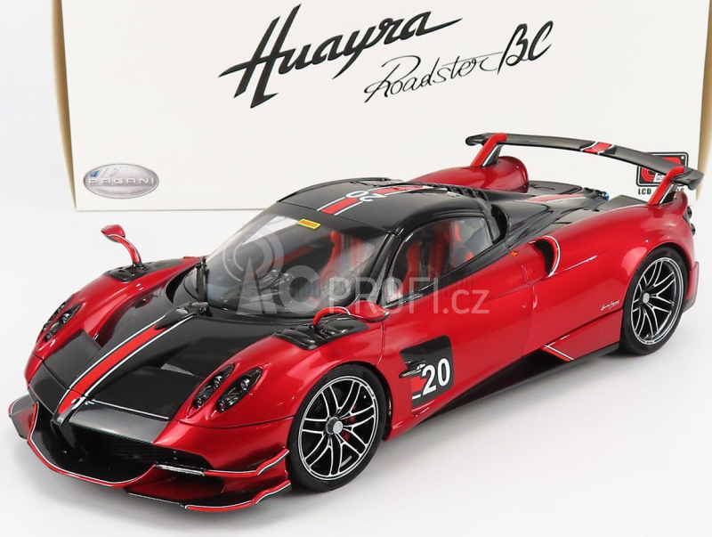 Lcd-model Pagani Huayra Bc Roadster N 20 2017 1:18 Červená Černá