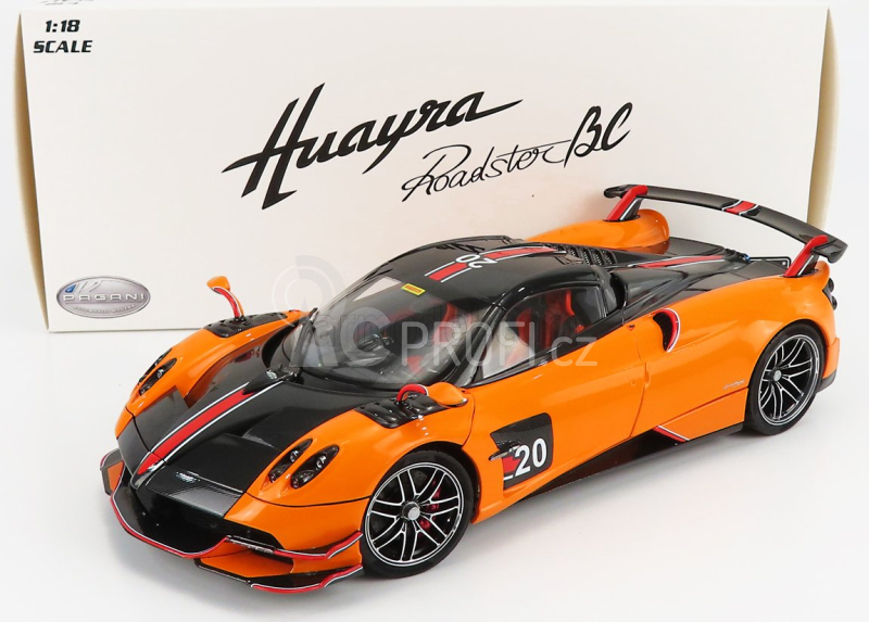 Lcd-model Pagani Huayra Bc Roadster N 20 2017 1:18 Oranžová Černá