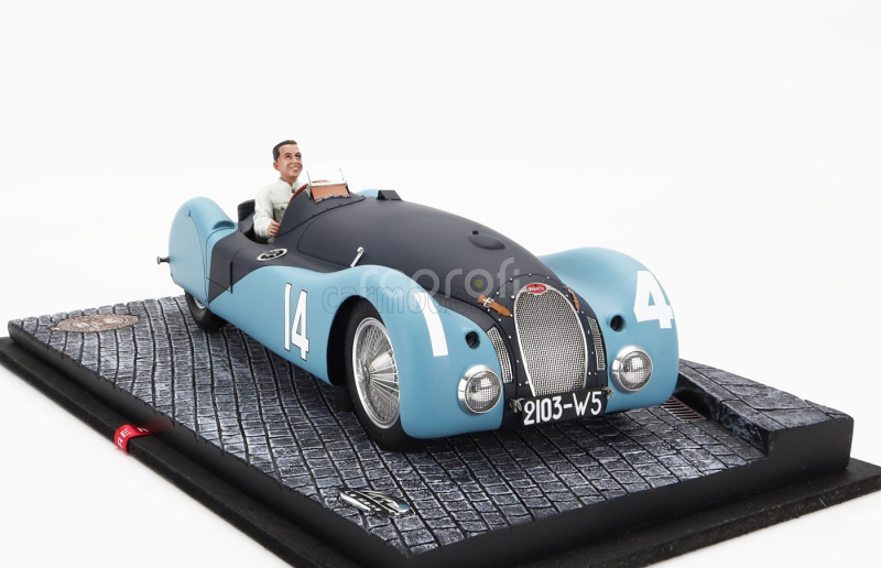 Le mans miniatures Bugatti F1  Type 57s 45 N 14 A.c.f. Gp 1937 Jean Bugatti 1:18 2 Tóny Matné Modré