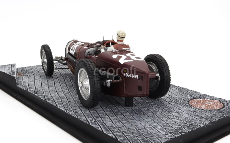 Le mans miniatures Bugatti F1  Type 59 N 28 Monaco Gp 1934 Tazio Nuvolari 1:18 Bordeaux