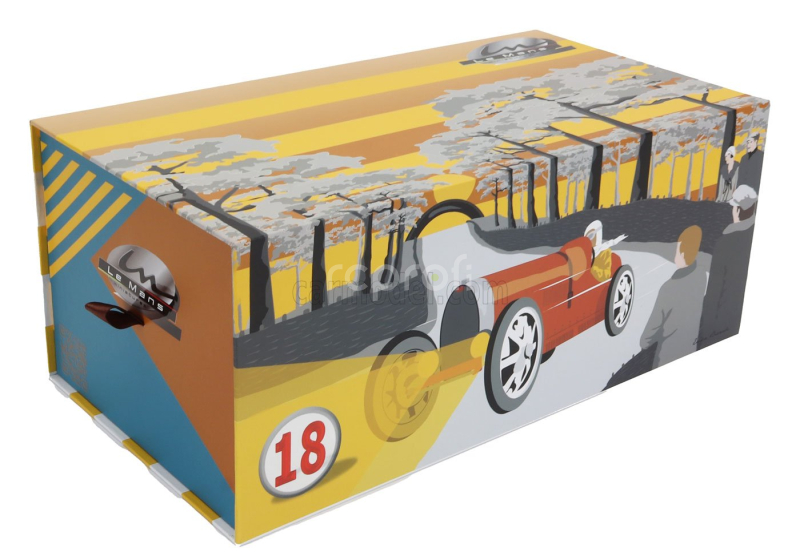 Le mans miniatures Bugatti F1  Type 59 N 28 Monaco Gp 1934 Tazio Nuvolari 1:18 Bordeaux