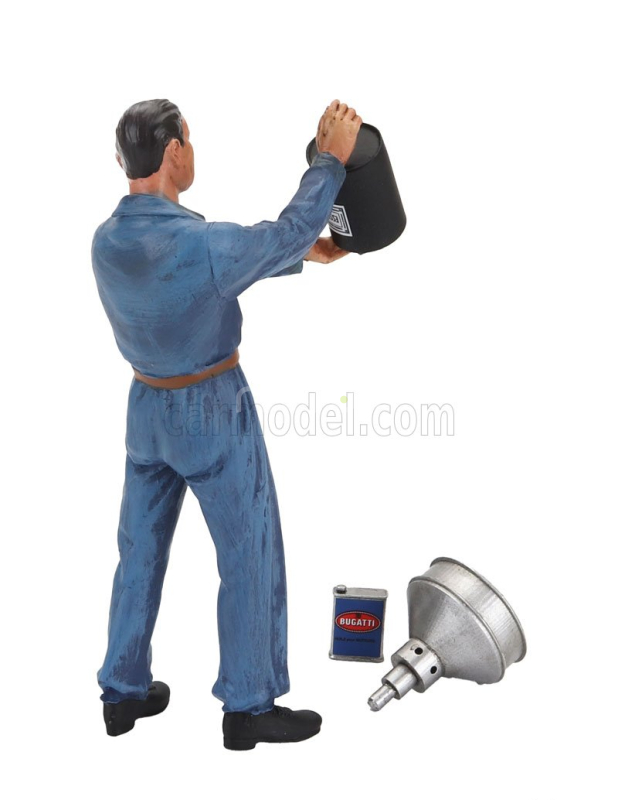 Le mans miniatures Figures Meccanico Lucien - Mecanicien Refueller 1930 1:18 Blue