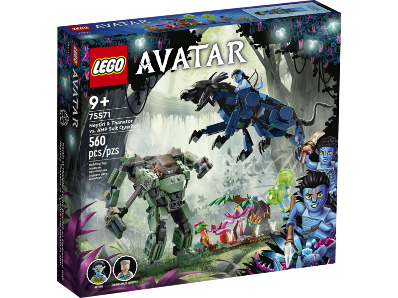 LEGO Avatar - Neytiri a thanator vs. Quaritch v AMP obleku