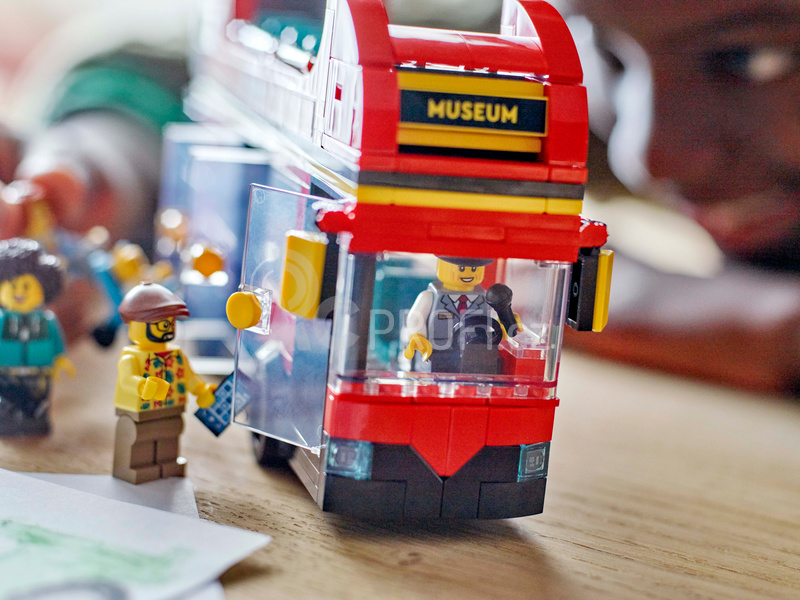 LEGO City - Červený dvoupodlažní vyhlídkový autobus