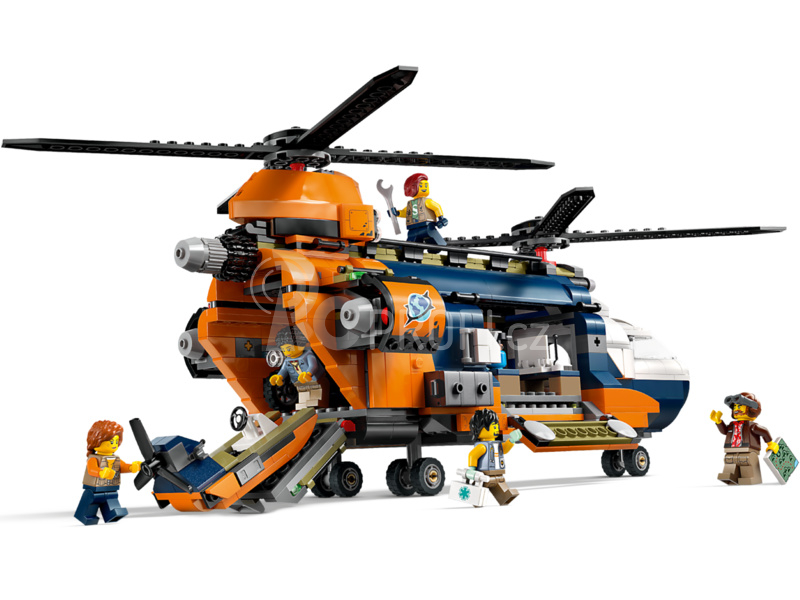 LEGO City - Helikoptéra na průzkum džungle v základním táboře