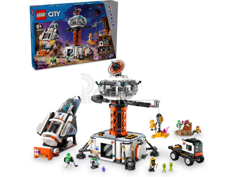 LEGO City - Vesmírná základna a startovací rampa pro raketu