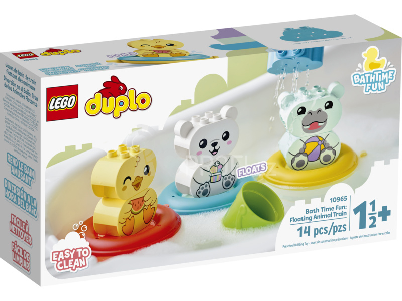 LEGO DUPLO - Legrace ve vaně: Plovoucí vláček se zvířátky