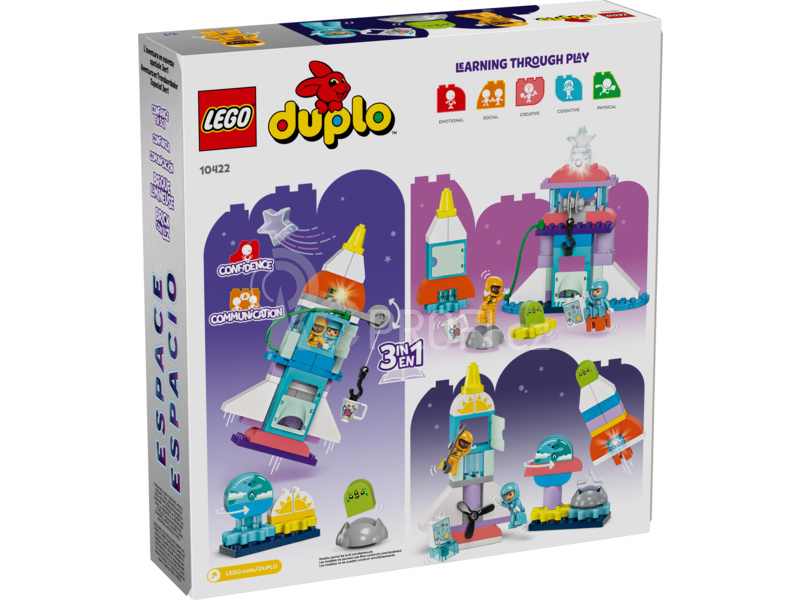 LEGO DUPLO - Vesmírné dobrodružství s raketoplánem 3 v 1