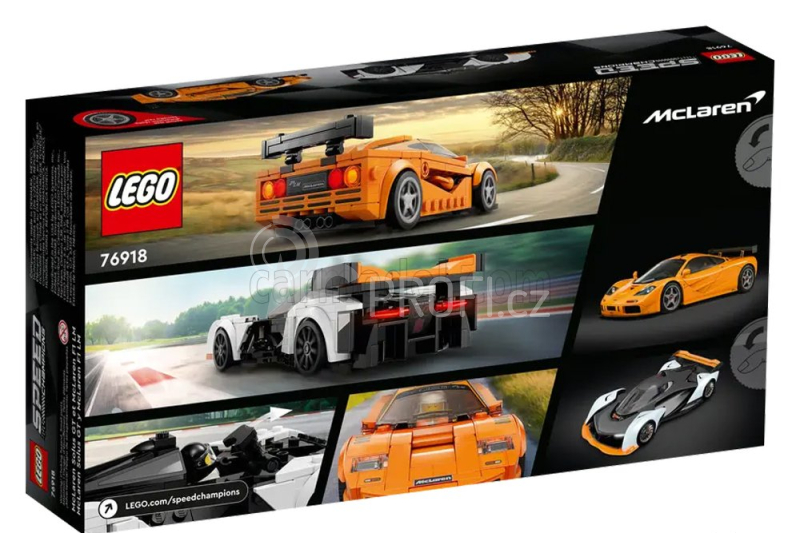 Lego Mclaren Lego Speed Champion - Solus Gt 2023 + F-1 Lm 1995