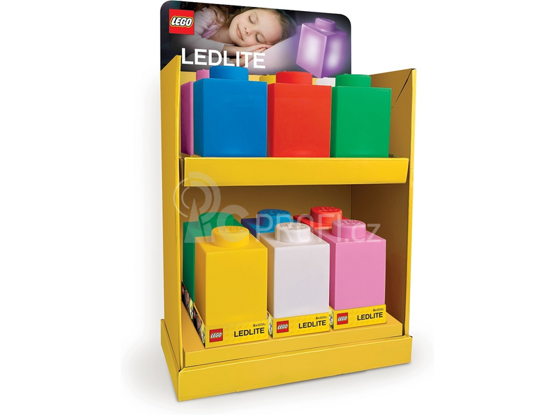 LEGO noční lampička Silikonová kostka modrá