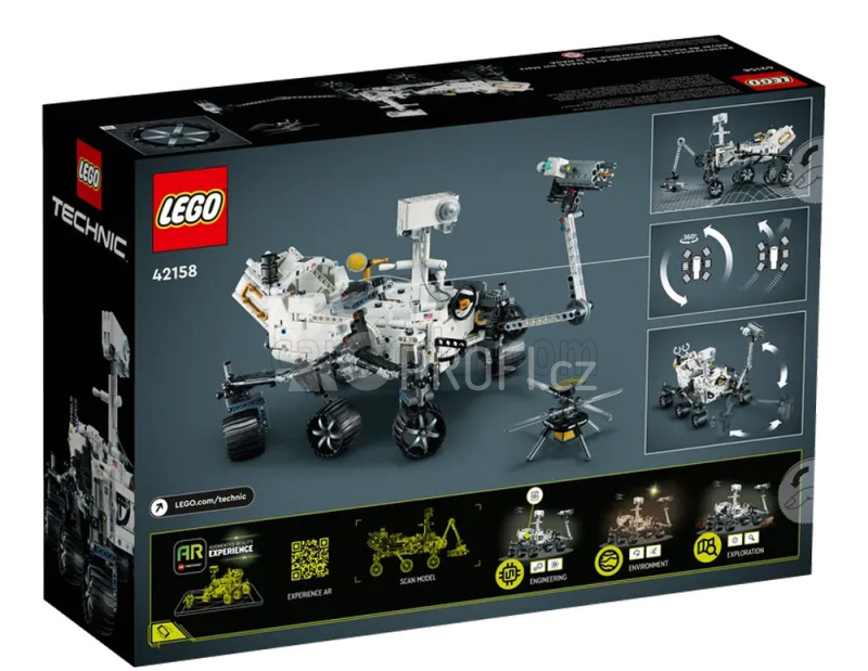 Lego Rover Lego Technic - Nasa Mars Rover Perseverance - 1132 Pezzi - 1132 Pieces Bílá Černá