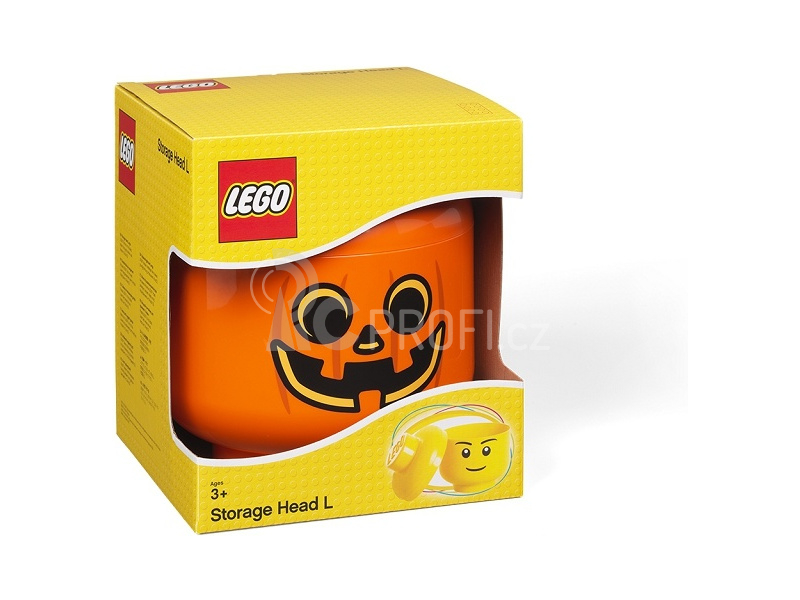 LEGO Storage Head Large - šťastný chlapec