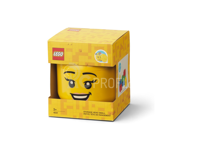 LEGO Storage Head small - šťastná dívka