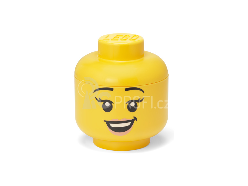 LEGO Storage Head small - šťastná dívka