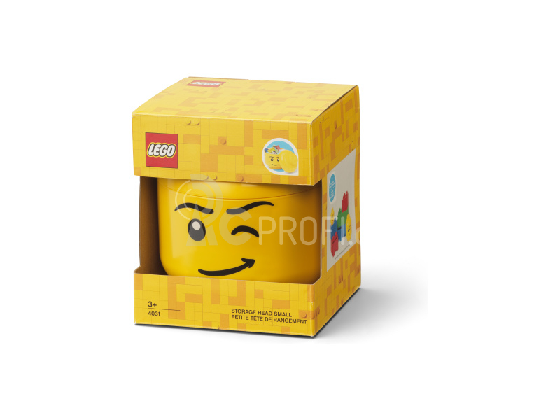 LEGO Storage Head small - šťastný chlapec