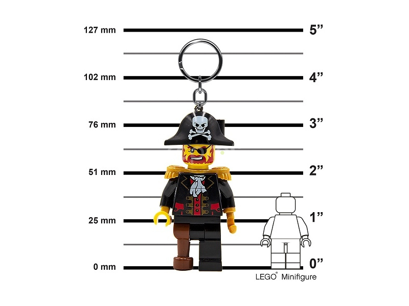 LEGO svítící klíčenka - Kapitán Brickbeard