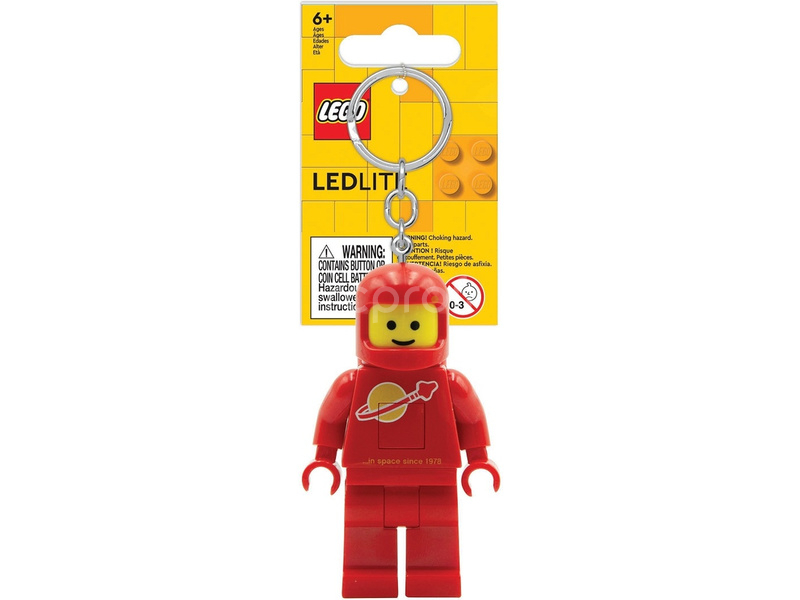 LEGO svítící klíčenka - Kosmonaut červený