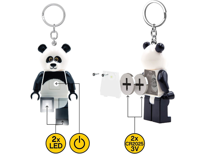 LEGO svítící klíčenka - Panda