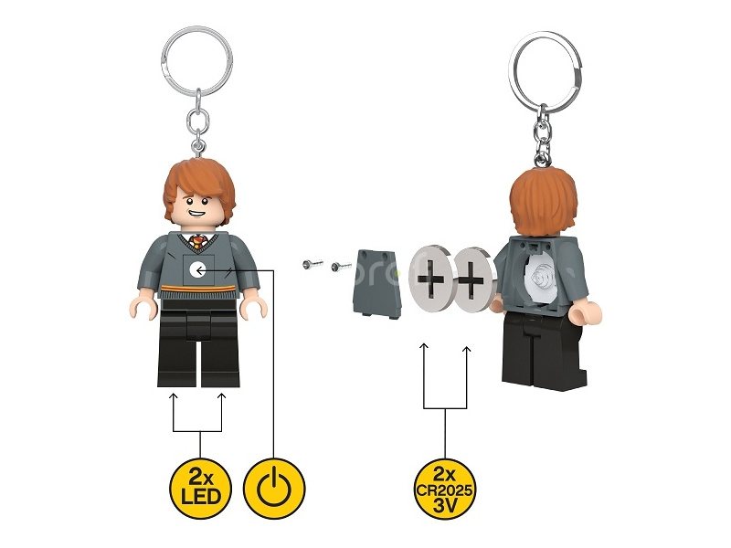 LEGO svítící klíčenka - Ron Weasley