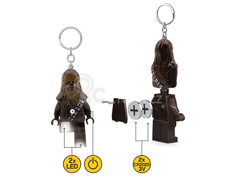 LEGO svítící klíčenka - Star Wars Chewbacca