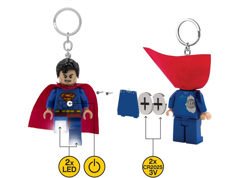 LEGO svítící klíčenka - Superman