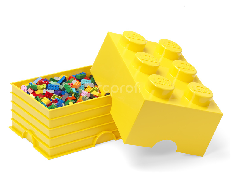 LEGO úložný box 250x375x180mm - žlutý