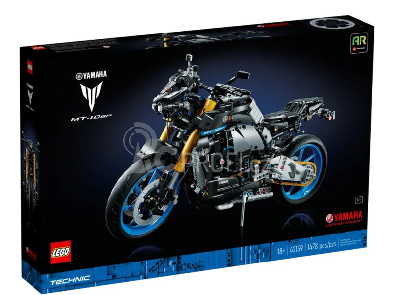 Lego Yamaha Lego Technic - Mt10-sp 2023 - Motorcycle - 1132 Pezzi - 1132 Pieces Černá Stříbrná