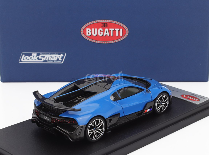 Looksmart Bugatti Divo 2020 1:43 Francouzská Závodní Modrá Lesklá Černá