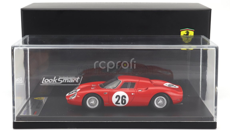 Looksmart Ferrari 250lm Coupe N 26 1000km Paris 1966 David Piper - Mike Parkes 1:43 Red